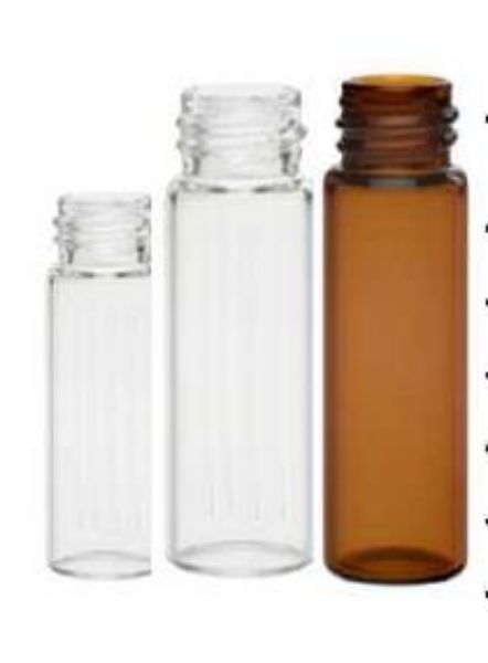 Picture of 20ml screw-thread storage vial, clear  27.5*57mm ,with cap,  100/box