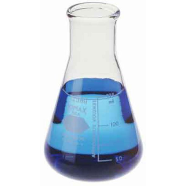 Picture of KIMAX® Wide Mouth Erlenmeyer Flasks w/Heavy-Duty Tooled Top