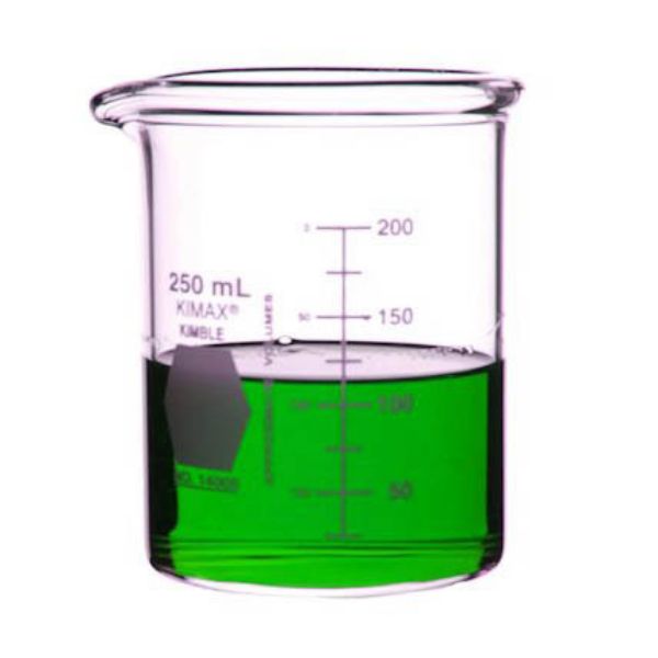 Picture of KIMAX® Heavy-Duty Low Form Beakers w/Double Capacity Scale