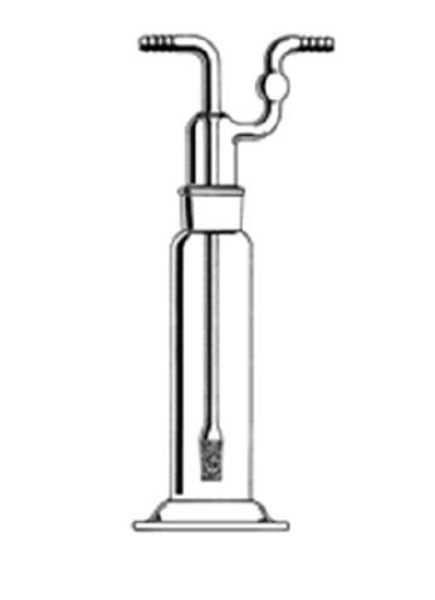Picture of Gas washing bottle. Tall form with sintered disk,500ml, G1