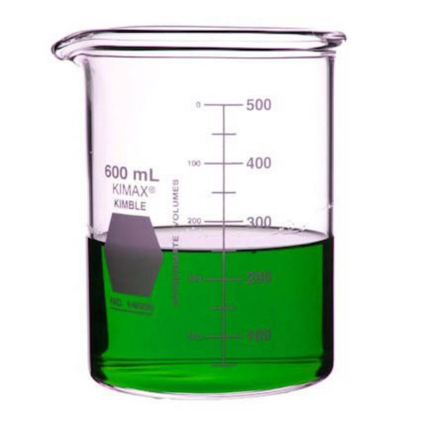 Picture of KIMAX® Heavy-Duty Low Form Beakers w/Double Capacity Scale