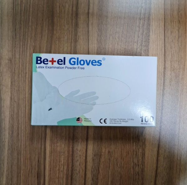 Picture of Betelcare Latex gloves, Size M, 100pcs/box